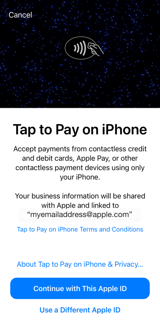 Collect Tap to Pay Opt-In